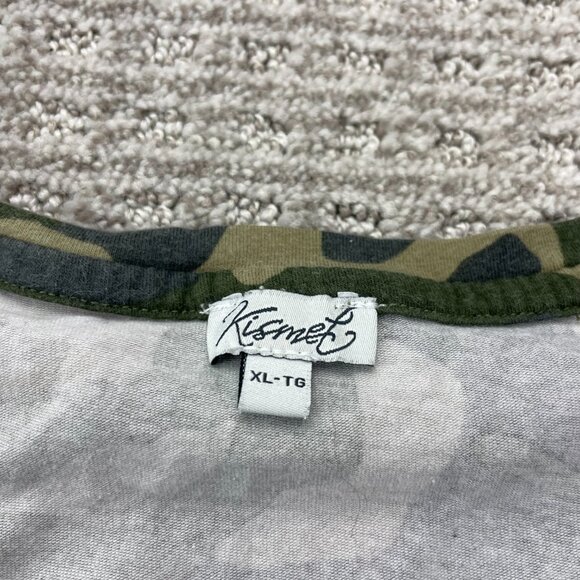 Kismet Maternity Camo T-Shirt Women Size Extra Large XL Stretch Camouflage - Picture 3 of 9